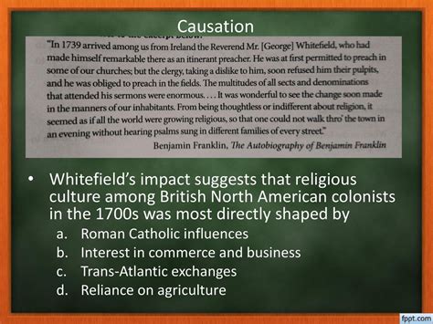 ap us test answers whitefield's impact suggests that religous culture|Whitefields impact suggests that religious culture among british .